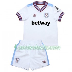 Camisolas de Futebol West Ham United Criança Equipamento Alternativa 2019/20 Manga Curta